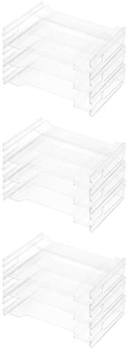Herlitz 1610393 Ablagekorb A4 quer, transparent und stapelbar, 9 Stück Herlitz 1610393 Ablagekorb A4 quer, transparent und stapelbar, 9 Stück von Herlitz