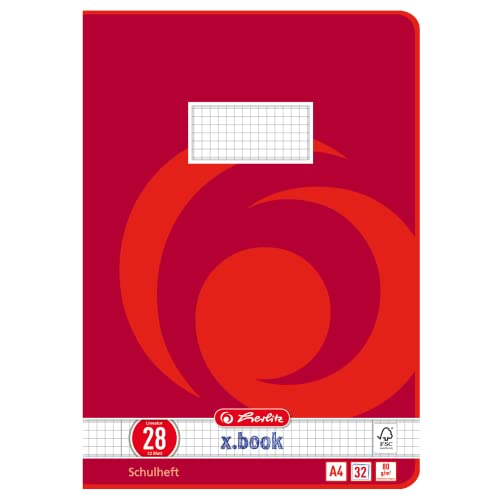 Herlitz 340281 Heft A4, 32 Blatt, Lineatur 28, FSC Mix, 20 Stück Herlitz 340281 Heft A4, 32 Blatt, Lineatur 28, FSC Mix, 20 Stück von Herlitz