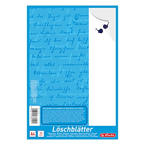 Herlitz 382408 Löschblattblock A4, 10 Blatt von Herlitz