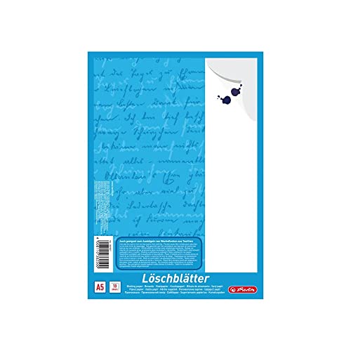 Herlitz 382507 Löschblattblock A5, 10 Blatt, 10 Blöcke von Herlitz