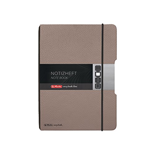 Herlitz 50016464 Notizheft flex in Lederoptik, 40 Blatt kariert, A5 Taupe Herlitz 50016464 Notizheft flex in Lederoptik, 40 Blatt kariert, A5 Taupe von Herlitz