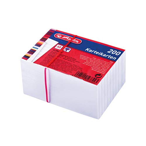 Herlitz 50019397 Karteikarte A8, weiß, 170g/M2, 1000 Stück Eingeschweißt Herlitz 50019397 Karteikarte A8, weiß, 170g/M2, 1000 Stück Eingeschweißt von Herlitz