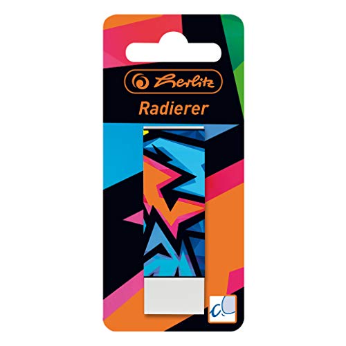 Herlitz 50028153 Radierer Neon Art, 1 Stück von Herlitz