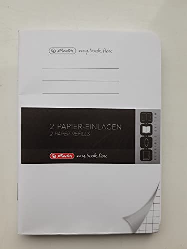 Herlitz 50034154 Refill für Notizheft flex, A6, 2 x 40 Blatt kariert, 1 Stück Herlitz 50034154 Refill für Notizheft flex, A6, 2 x 40 Blatt kariert, 1 Stück von Herlitz