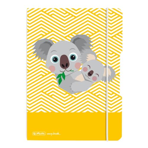 Herlitz 50039814 Notizheft flex A5, 40 Blatt punktiert, Motiv: Cute Animals Koala, 1 Stück von Herlitz