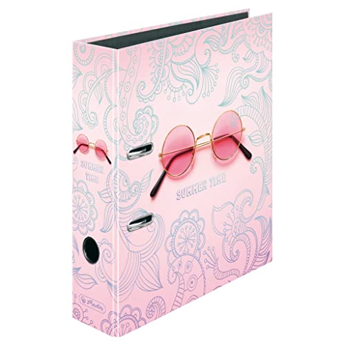 Herlitz 50041534 Ordner maX.file, A4, 8cm, Motiv: Sonnenbrille, 1 Stück von Herlitz