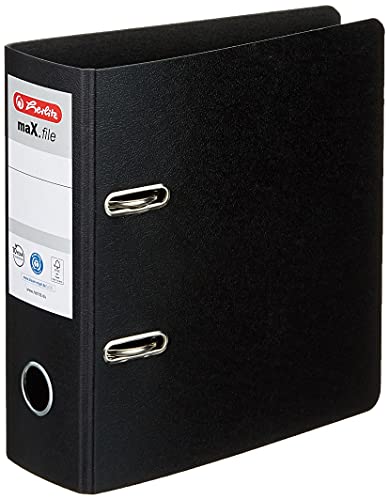 Herlitz 5175807 Ordner maX.file A5 hoch, 7,5 cm mit selbstklebendem Rückenschild, Hartpappe Herlitz 5175807 Ordner maX.file A5 hoch, 7,5 cm mit selbstklebendem Rückenschild, Hartpappe von Herlitz