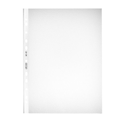 Herlitz 5814108 Prospekthülle A4 genarbt 100er Packung mit Lochrandverstärkung Herlitz 5814108 Prospekthülle A4 genarbt 100er Packung mit Lochrandverstärkung von Herlitz
