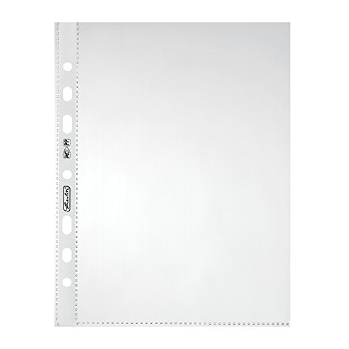 Herlitz 5825252 Prospekthülle A5 Standard glasklar, PP, 0,05 mm, transparent, dokumentenecht (100 Stück) von Herlitz