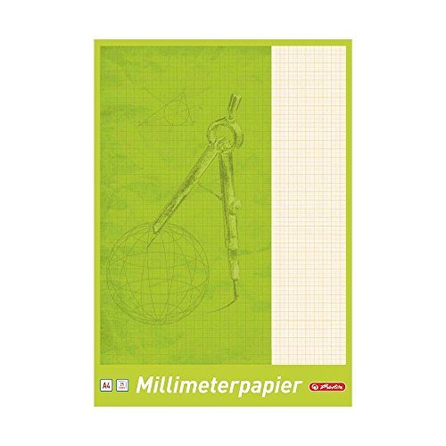 Herlitz 690404 Millimeterblock A4, 25 Blatt (10er Pack) von Herlitz