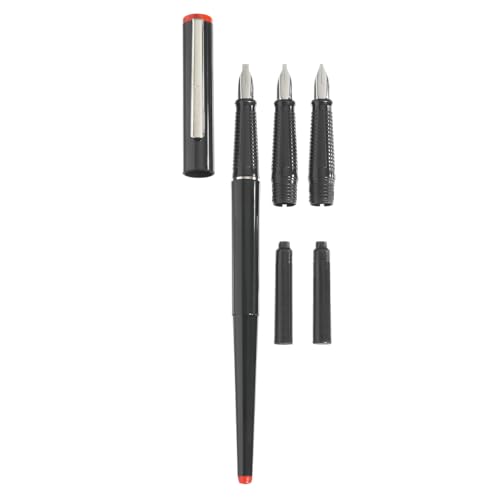 Herlitz 8623001 5-teiliges Füllhalter Calligraphy-Set, schwarz, Standard von Herlitz