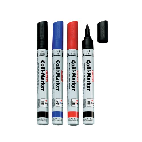 Herlitz 8665994 Permanentmarker, wasserfest, 1 bis 4 mm, farbig sortiert Colli Marker 5 Stück Herlitz 8665994 Permanentmarker, wasserfest, 1 bis 4 mm, farbig sortiert Colli Marker 5 Stück von Herlitz