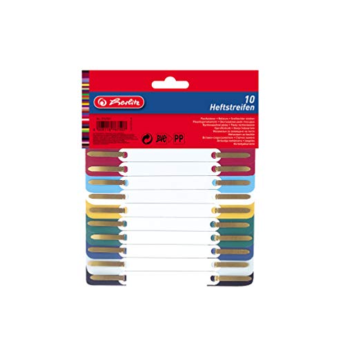 Herlitz 8767501 Heftstreifen PP 3,4 x 15 cm, 50 Stück, farbig sortiert bunt Herlitz 8767501 Heftstreifen PP 3,4 x 15 cm, 50 Stück, farbig sortiert bunt von Herlitz