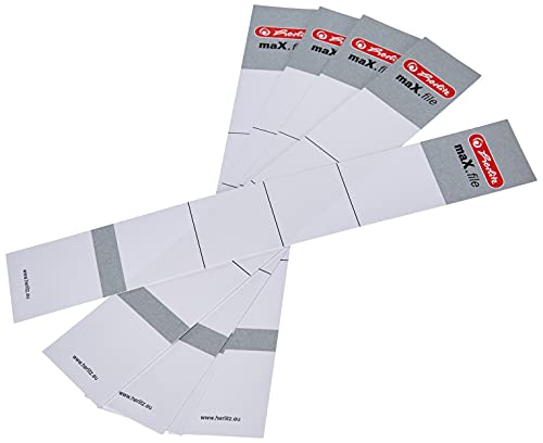 Herlitz 9743154 Rückenschild 30 x 190 mm für 5 cm-Ordner, zum Einstecken, 10 Stück, weiß Herlitz 9743154 Rückenschild 30 x 190 mm für 5 cm-Ordner, zum Einstecken, 10 Stück, weiß von Herlitz