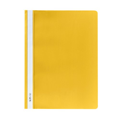 Herlitz Schnellhefter A4, Kunststoff, gelb, 10 Stück von Herlitz