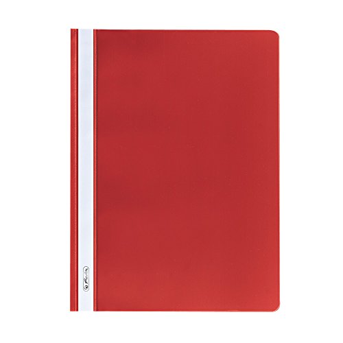 Herlitz Schnellhefter A5, Kunststoff, rot, 10 Stück von Herlitz