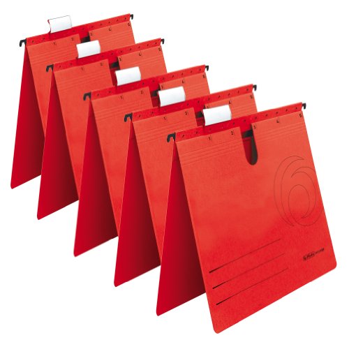 Herlitz A4 Hängehefter UniReg kaufmännisch, 5er Packung, Farbe rot Herlitz A4 Hängehefter UniReg kaufmännisch, 5er Packung, Farbe rot von Herlitz