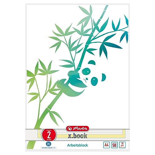Arbeitsblock A4 GREENline 50 Blatt Lineatur 02 Motiv Panda Arbeitsblock A4 GREENline 50 Blatt Lineatur 02 Motiv Panda von Herlitz