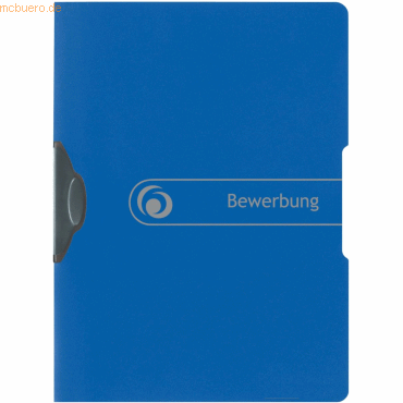 Herlitz Bewerbungsmappe Express-Clip A4 PP Bewerbung blau to go von Herlitz