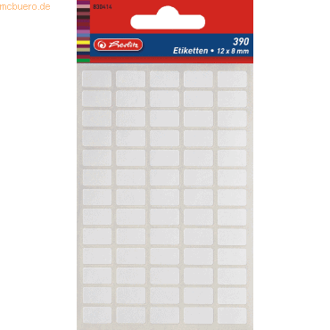 10 x Herlitz Etiketten 12x8mm VE=390 Stück 10 x Herlitz Etiketten 12x8mm VE=390 Stück von Herlitz
