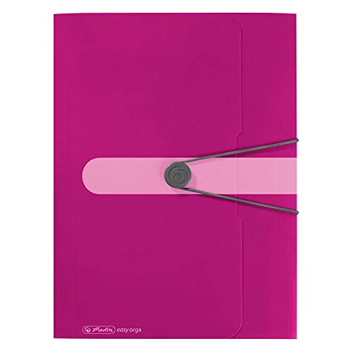Herlitz Gummizugmappe PP A4 opak Beere 1 St. von Herlitz
