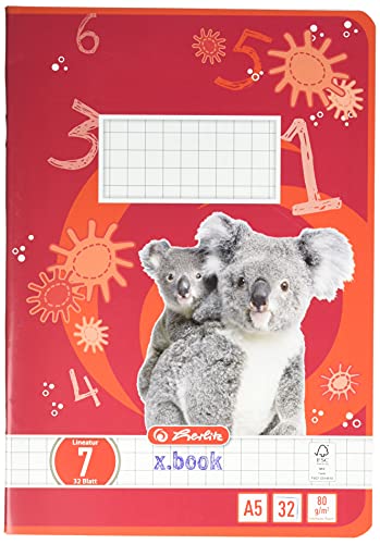 Herlitz Schulheft x.book A5, Lineatur 7, 1. und 2. Klasse, 32 Blatt, 5 Stück Herlitz Schulheft x.book A5, Lineatur 7, 1. und 2. Klasse, 32 Blatt, 5 Stück von Herlitz