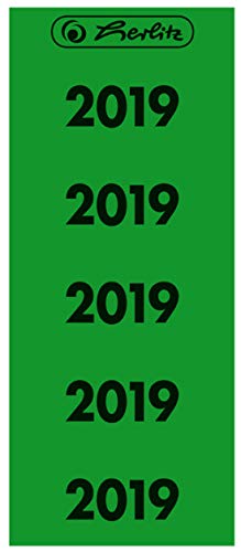 Herlitz Jahreszahlen 2019 grün VE=50 Stück Herlitz Jahreszahlen 2019 grün VE=50 Stück von Herlitz