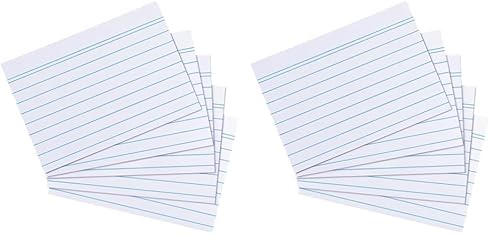 Herlitz Karteikarten, Papier, Weiß, A8 (Packung mit 2) von Herlitz
