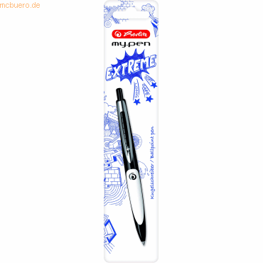 3 x Herlitz Kugelschreiber Gel my.pen M Druckmechanik schwarz/weiß 3 x Herlitz Kugelschreiber Gel my.pen M Druckmechanik schwarz/weiß von Herlitz