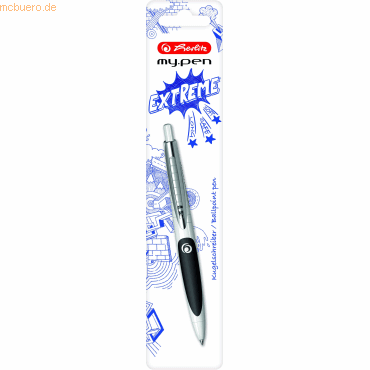 3 x Herlitz Kugelschreiber Gel my.pen M Druckmechanik weiß/schwarz 3 x Herlitz Kugelschreiber Gel my.pen M Druckmechanik weiß/schwarz von Herlitz