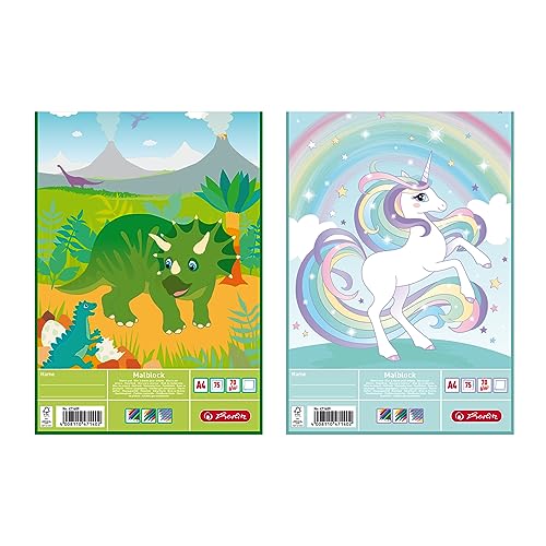 Herlitz Malblock A4 Comic, holzfreies Papier, 70 g/m², 75 Blatt Herlitz Malblock A4 Comic, holzfreies Papier, 70 g/m², 75 Blatt von Herlitz