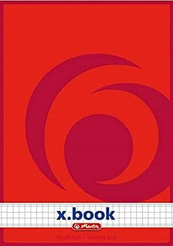 Herlitz Notizblock x.book A5, kariert, 50 Blatt, 10 Stück von Herlitz