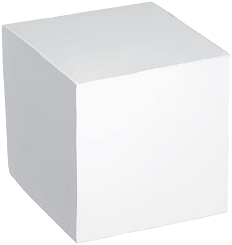 Herlitz Notizklotz Blanko Geleimt mit Deckblatt, 1 Stück in Folienpackung, 900 Blatt, 9 x 9 cm, weiß von Herlitz