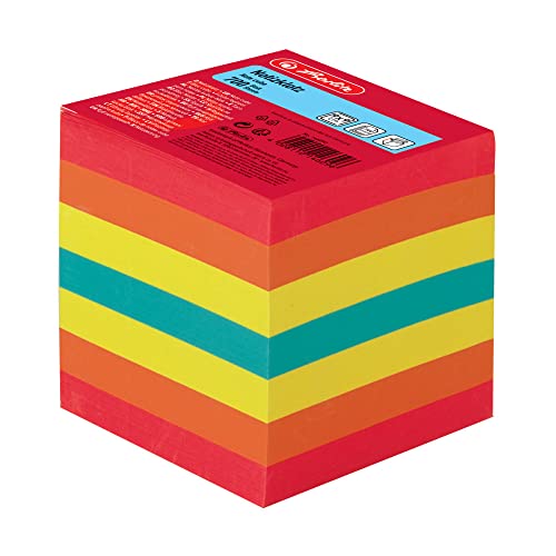 Herlitz Notizklotz Geleimt mit Deckblatt, 1 Stück in Folienpackung, 700 Blatt, 9 x 9 cm, farbig Herlitz Notizklotz Geleimt mit Deckblatt, 1 Stück in Folienpackung, 700 Blatt, 9 x 9 cm, farbig von Herlitz