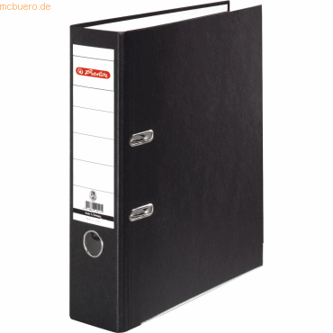 Herlitz Ordner A4 maX.file nature plus 80mm schwarz von Herlitz