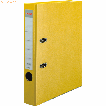 Herlitz Ordner Kunststoff A4 maX.file protect 50mm gelb von Herlitz