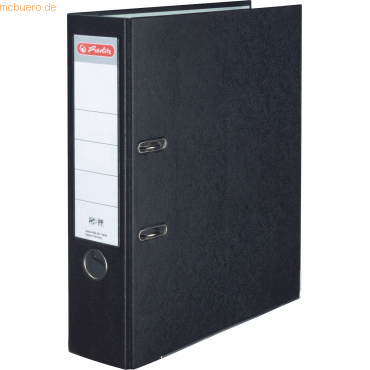 Herlitz Ordner Kunststoff A4 maX.file protect 80mm schwarz von Herlitz