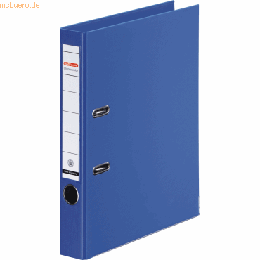 Herlitz Ordner Kunststoff A4 maX.file protect plus 50mm blau von Herlitz