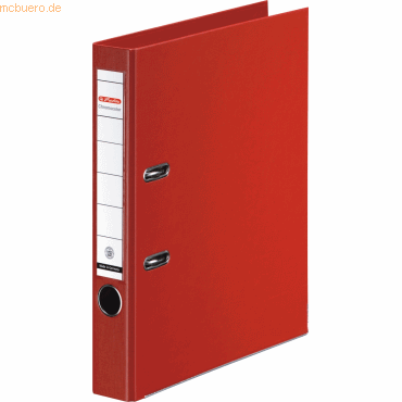 Herlitz Ordner Kunststoff A4 maX.file protect plus 50mm rot von Herlitz