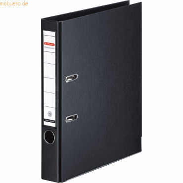 Herlitz Ordner Kunststoff A4 maX.file protect plus 50mm schwarz von Herlitz