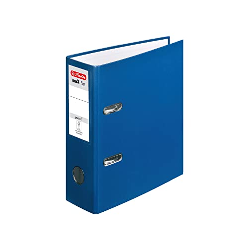 Herlitz Ordner Kunststoff A5 hoch 75mm blau Herlitz Ordner Kunststoff A5 hoch 75mm blau von Herlitz