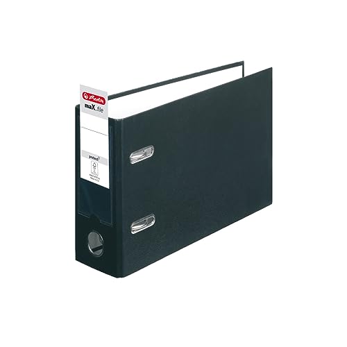 Herlitz Ordner Kunststoff A5 quer 75mm schwarz Herlitz Ordner Kunststoff A5 quer 75mm schwarz von Herlitz