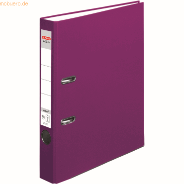 Herlitz Ordner Kunststoff maX.file protect A4 5cm brombeer Herlitz Ordner Kunststoff maX.file protect A4 5cm brombeer von Herlitz
