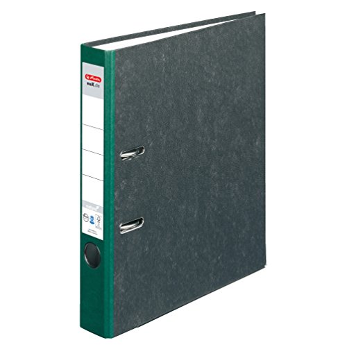 Herlitz Ordner maX.file nature, Pappe, Wolkenmarmorbezug, Kantenschutz, standfest, A4 5 cm, grün Herlitz Ordner maX.file nature, Pappe, Wolkenmarmorbezug, Kantenschutz, standfest, A4 5 cm, grün von Herlitz