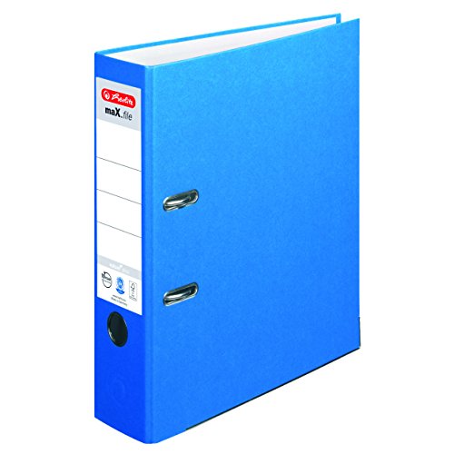 Herlitz 10841393 Ordner maX.file nature plus (A4, 8 cm, mit aufgeklebtem Rückenschild) blau, 1 Stück Herlitz 10841393 Ordner maX.file nature plus (A4, 8 cm, mit aufgeklebtem Rückenschild) blau, 1 Stück von Herlitz