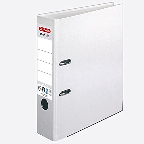 Herlitz 10841559 Ordner maX.file nature plus (A4, 8 cm, mit aufgeklebtem Rückenschild) weiß, 1 Stück Herlitz 10841559 Ordner maX.file nature plus (A4, 8 cm, mit aufgeklebtem Rückenschild) weiß, 1 Stück von Herlitz