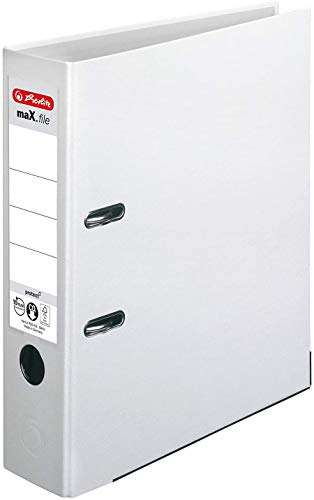 Herlitz Ordner maX.file protect A4 8cm weiß 5 Stk von Herlitz