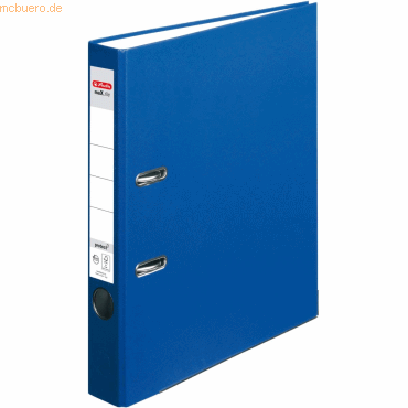 Herlitz Ordner protect Kunststoff (PP) A4 5cm blau VE=5 Stück maX.file von Herlitz