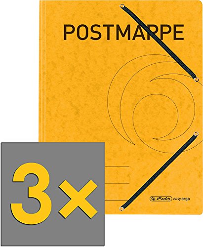 Herlitz Post Einschlagmappe (3 Mappen, Karton) von Herlitz