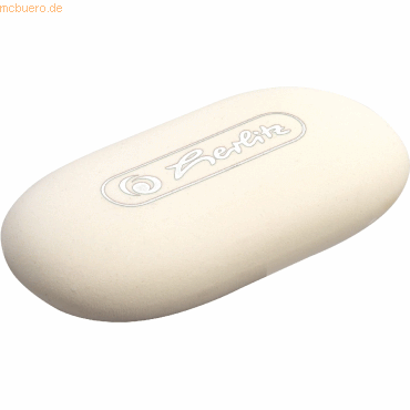 Herlitz Radiergummi Speckgummi oval weiß von Herlitz
